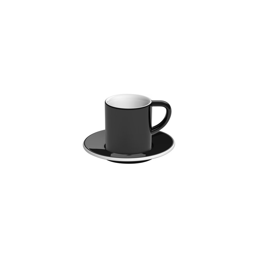 Levně Loveramics Bond - 80 ml Espresso cup and saucer - Black