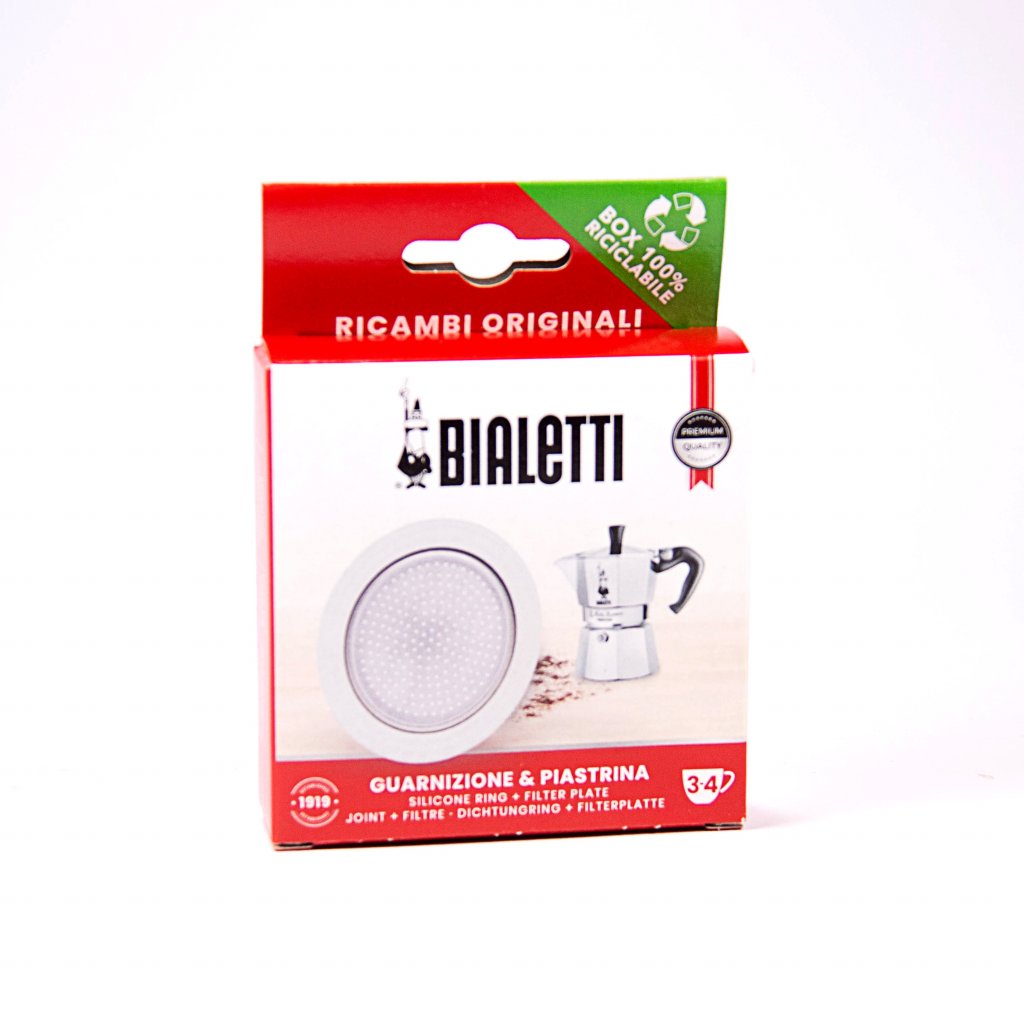 Levně Bialetti těsnění na moka konvičku 3-4 induction - 1 těsnění + 1 sítko