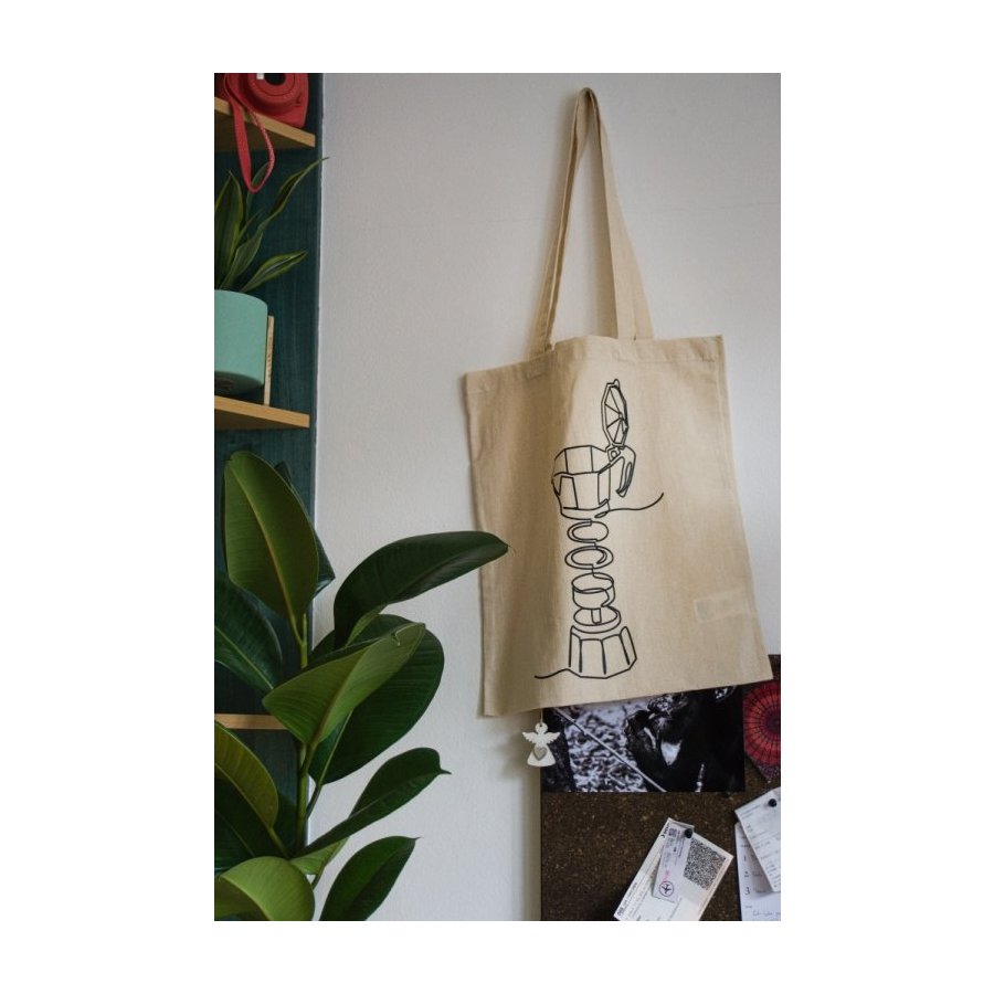 Levně Beanie Plátěná taška – Moka Pot