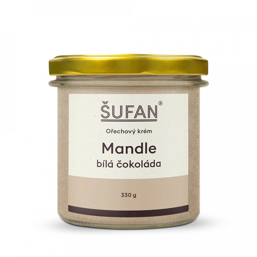 Levně Šufan Mandle-bílá čokoláda máslo 330 g