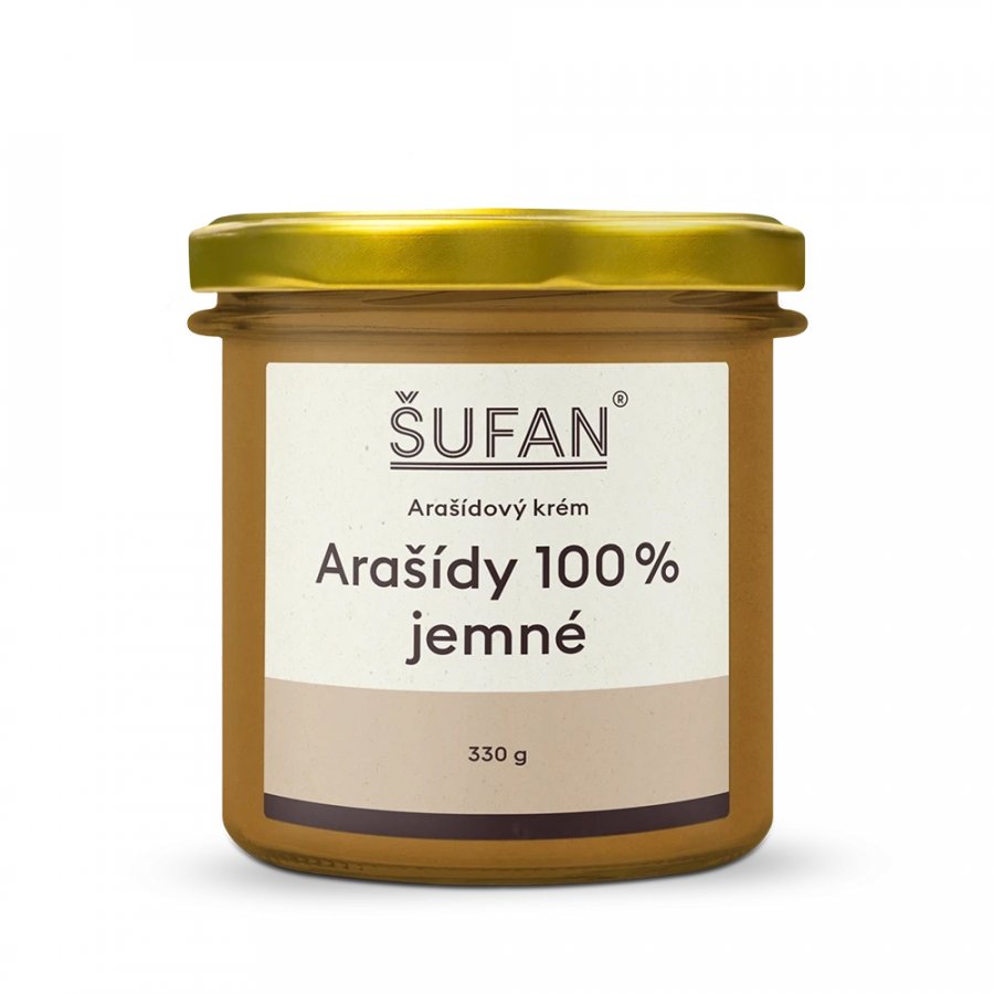 Levně Šufan Arašídové máslo jemné 100% 330 g