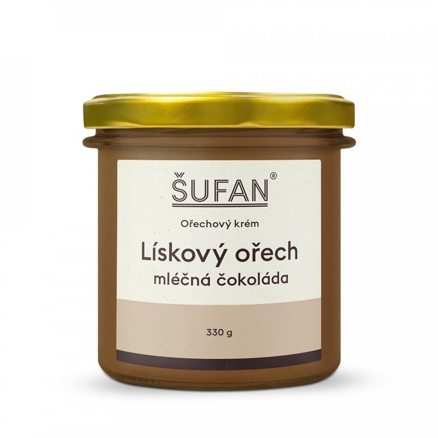 Levně Šufan Lískový ořech s mléčnou čokoládou máslo 330 g