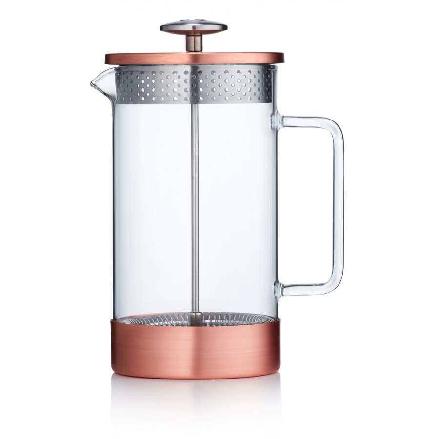 Levně Barista & Co Core Coffee Press Copper 1000 ml růžový