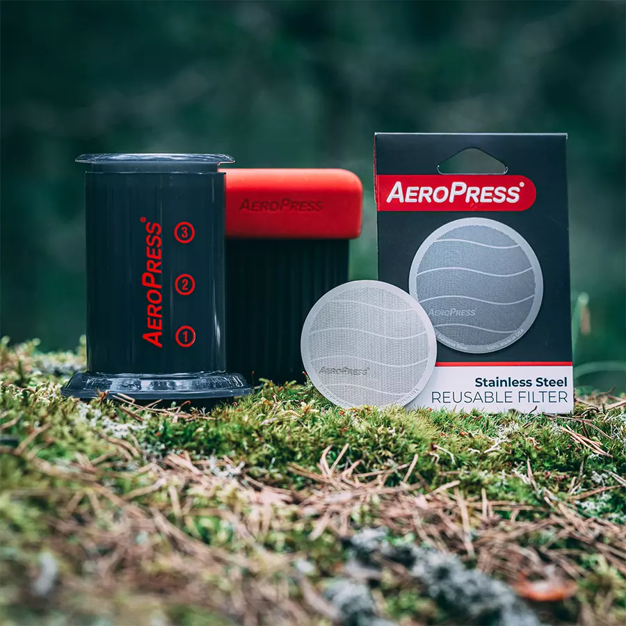 Aeropress filtr z nerezové oceli | Lázeňská káva