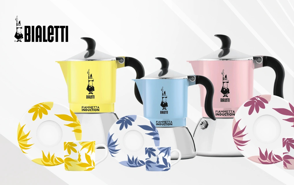 Bialetti Fiammetta Induction Primavera – 2 šálky růžová