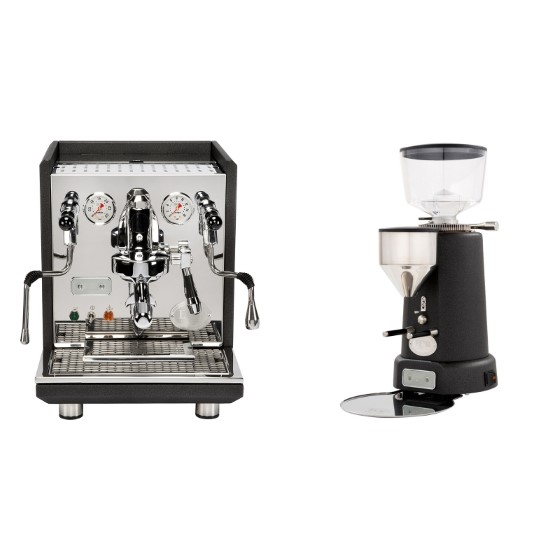 Mlýne ECM V-Titan 64 s kávovarem značky ECM v antracitovém provedení