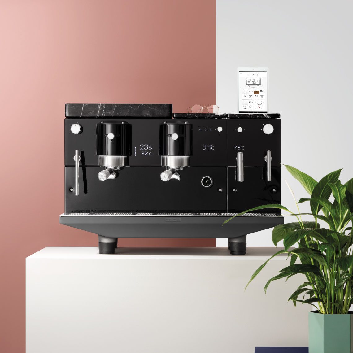 Kávovar IBERITAL: Vision 2 Gr, černý | Lázeňská káva