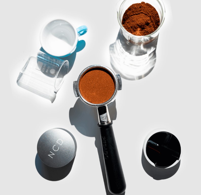 NCD pomůcky pro perfektní přípravu kávy k extrakci espressa