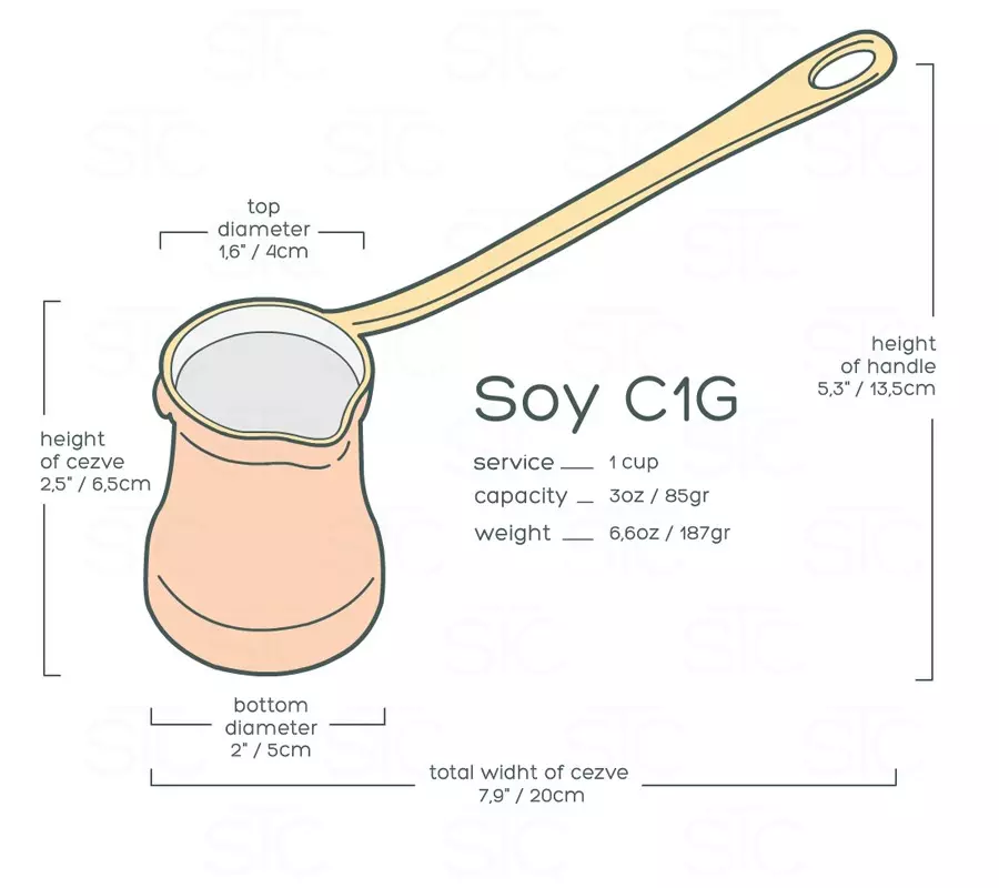 Soy džezva C1G pokovování stříbro | Lázeňská káva