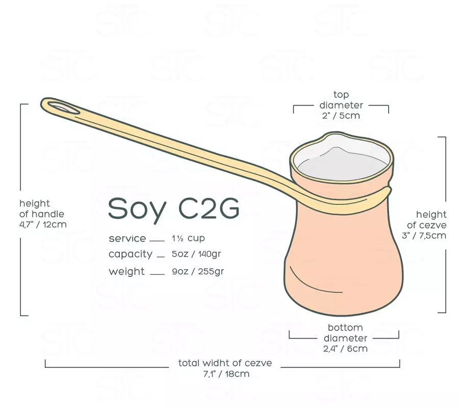 Soy džezva C2G pokovování stříbro | Lázeňská káva