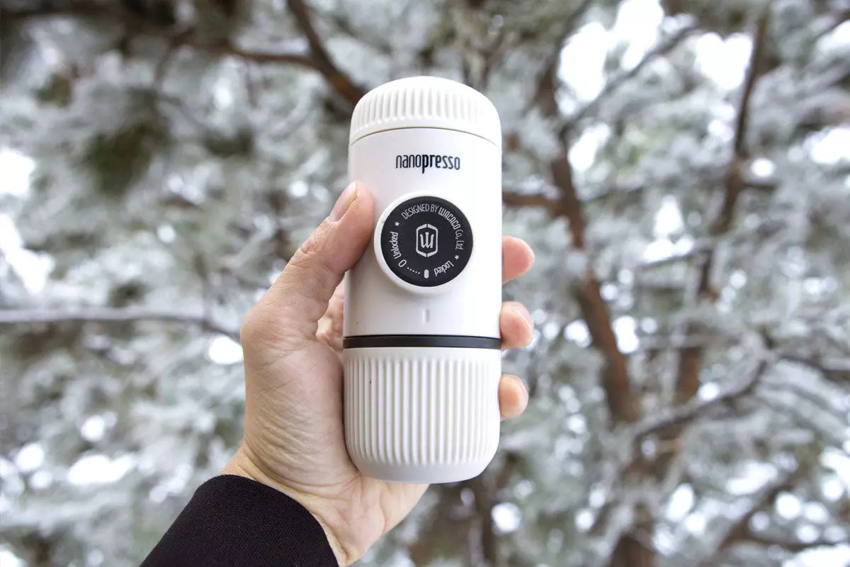Wacaco Nanopresso bílé + pevný obal | Lázeňská káva