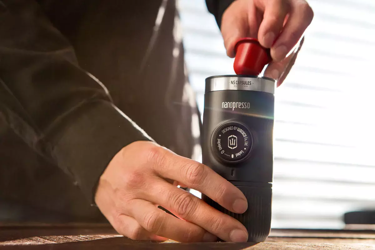 Wacaco Nanopresso šedé + NS adaptér | Lázeňská káva