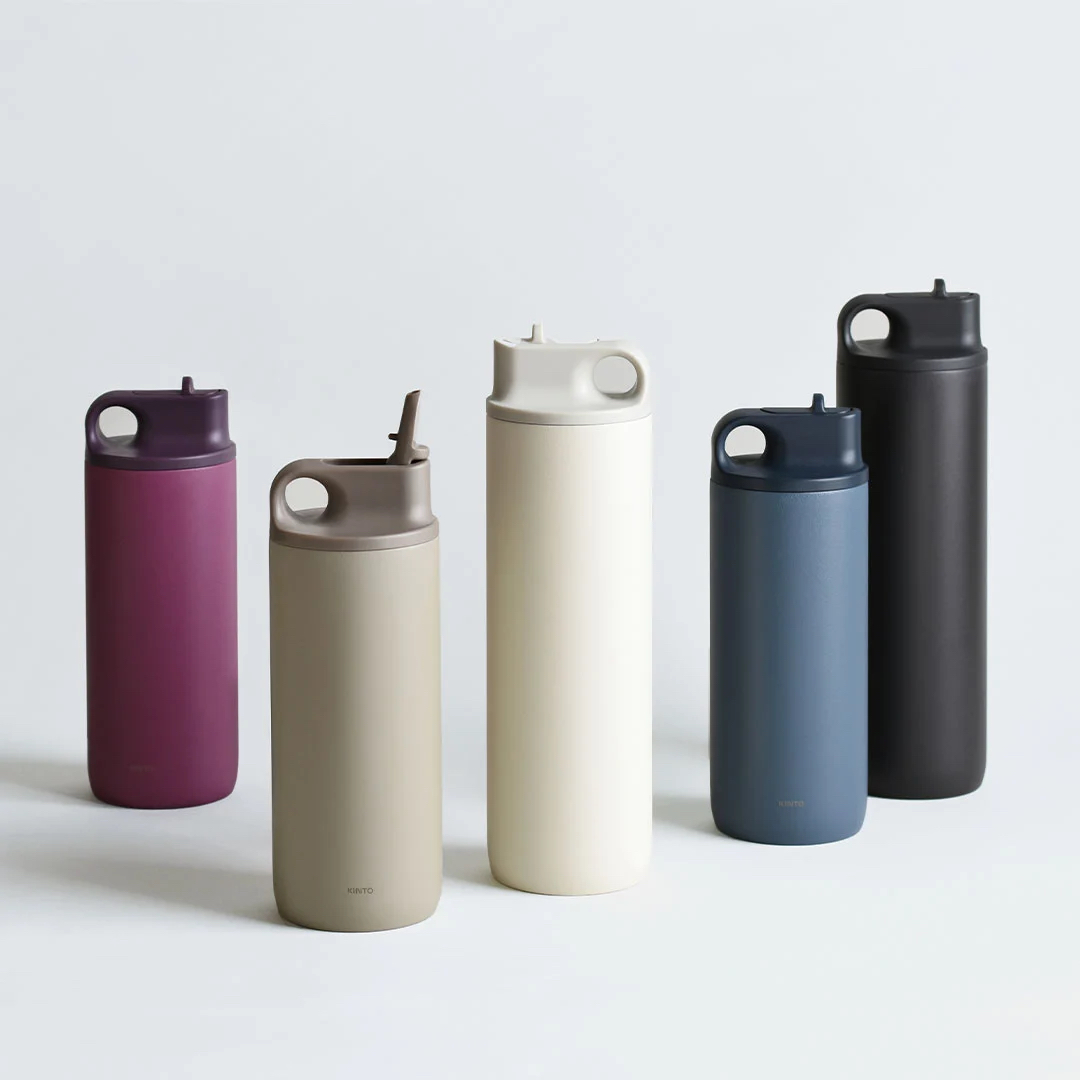 Kinto Active termoska béžová 600 ml | Lázeňská káva