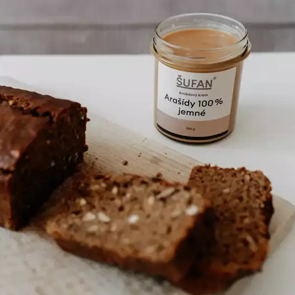 Šufan Arašídové máslo jemné 100% 330 g | Lázeňská káva